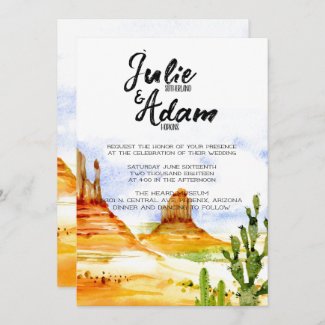 Desert Wedding Invitation