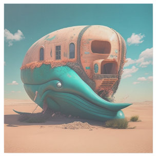 Desert whale house gallery wrap