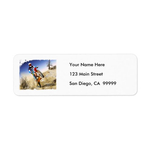 Desert Wheelie Motocross Label
