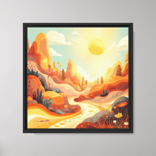 Desert Whispers – Kind Ones Whimsical Canvas Art