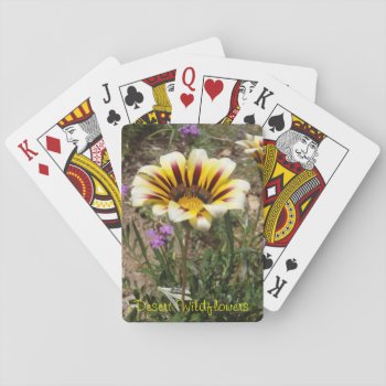 Desert Wildflowers Playing Cards by SnapDaddy at Zazzle