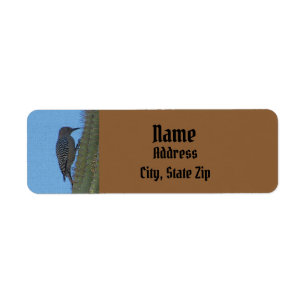 Desert Woodpecker Photo Saguaro Cactus Address Label