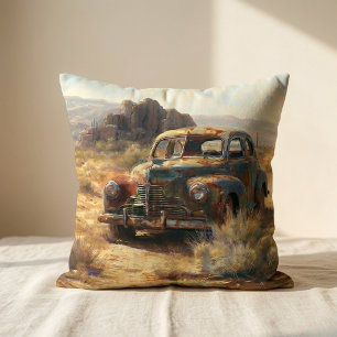 Deserted but not forgotten throw pillow