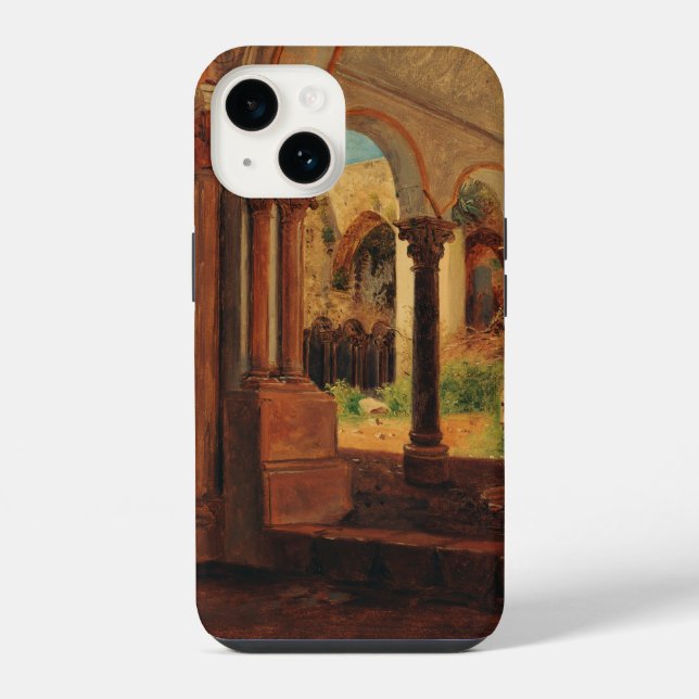 Deserted monastery yard iphone case (Back)