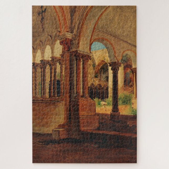 Deserted monastery yard jigsaw puzzle (Vertical)