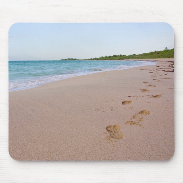 Deserted Tropical Beach Mouse Pad (Front)