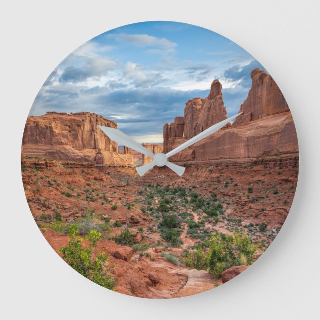 Deserts | Arches National Park, Utah Large Clock (Front)