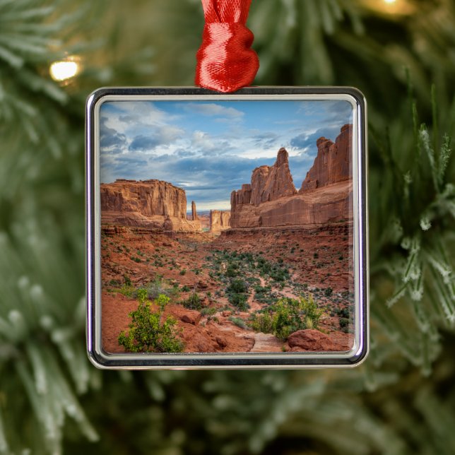 Deserts | Arches National Park, Utah Metal Ornament (Tree)