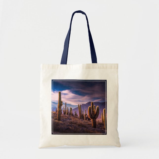 Deserts | Cactus Landscape Argentina Tote Bag (Front)