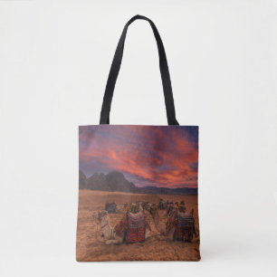 Deserts   Camels Sinai Mountains Egypt Tote Bag