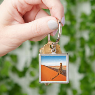 Deserts Cheetah Savannah Desert Keychain