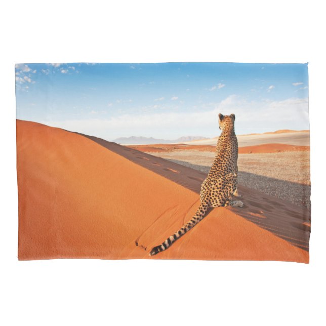 Deserts | Cheetah Savannah Desert Pillow Case (Front)