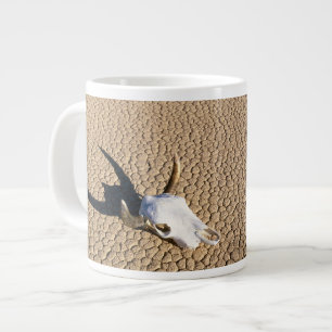 Deserts Cow Skull on the Desert Ground Giant Coffee Mug