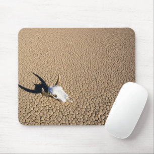 Deserts Cow Skull on the Desert Ground Mouse Pad