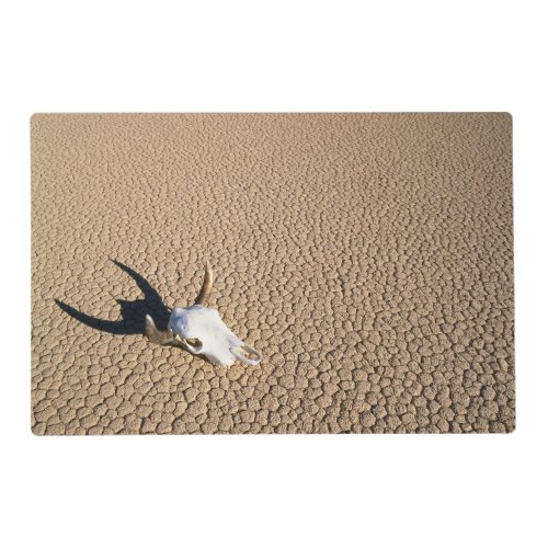 Deserts  Cow Skull on the Desert Ground Placemat