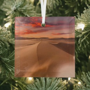 Deserts Desert United Arab Emirates Glass Ornament