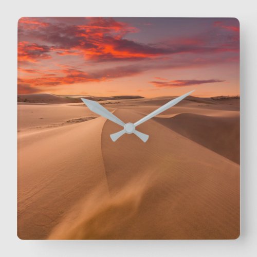 Deserts  Desert United Arab Emirates Square Wall Clock