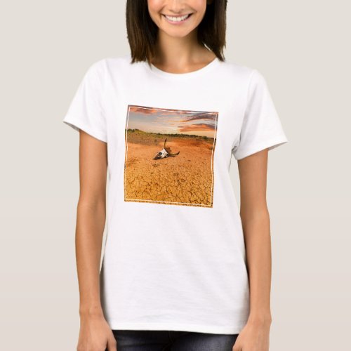 Deserts  Desert with Cow Skull T_Shirt