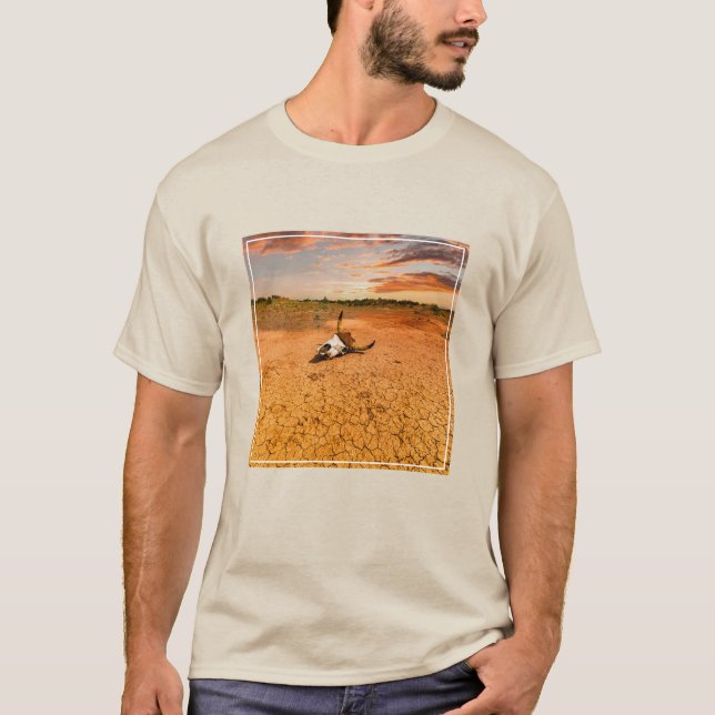 Deserts | Desert with Cow Skull T-Shirt (Front)