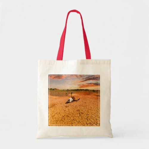 Deserts  Desert with Cow Skull Tote Bag