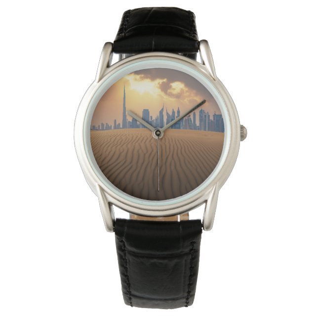 Deserts | Dubai's Skyline View from Sand Dune Watch (Front)