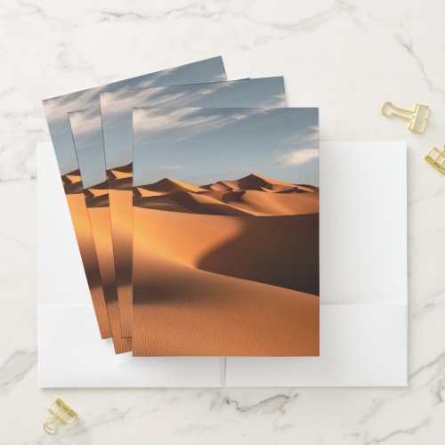 Deserts  Erg Chebbi Dunes Morocco Pocket Folder