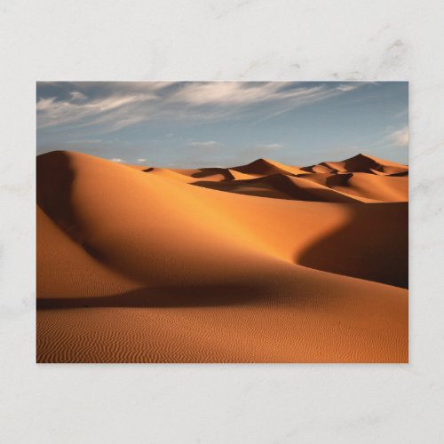 Deserts  Erg Chebbi Dunes Morocco Postcard