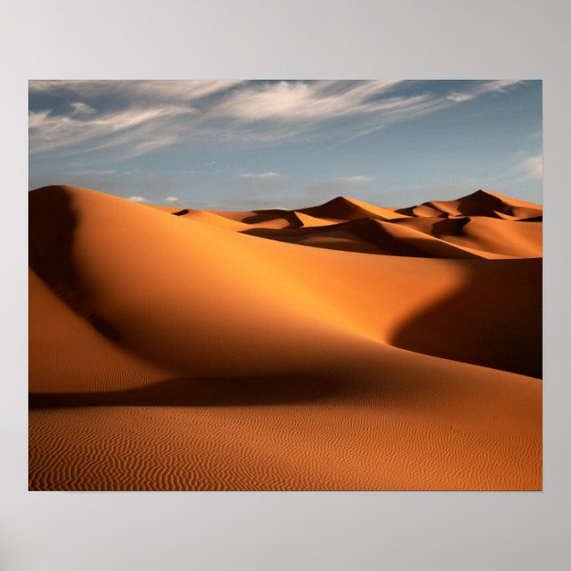 Deserts | Erg Chebbi Dunes Morocco Poster (Front)