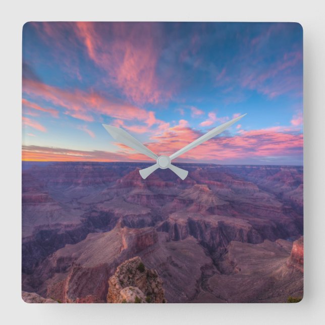 Deserts | Hopi Point Grand Canyon Arizona Square Wall Clock (Front)