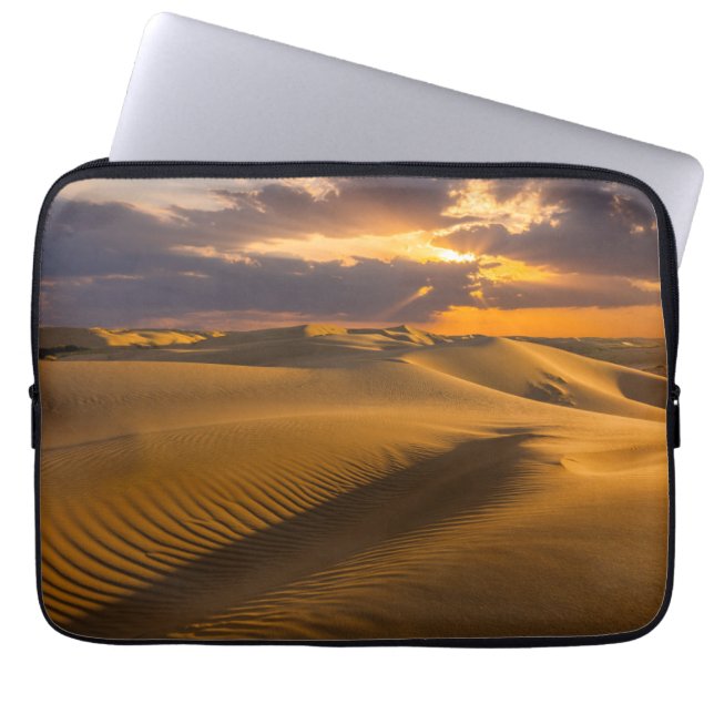 Deserts | Landscape of Sand Dunes Laptop Sleeve (Front)