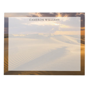 Deserts Landscape of Sand Dunes Notepad