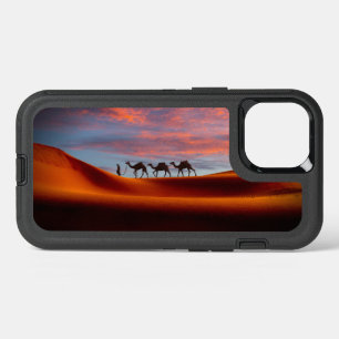 Deserts Man & Camels in the Sand Dunes iPhone 13 Case