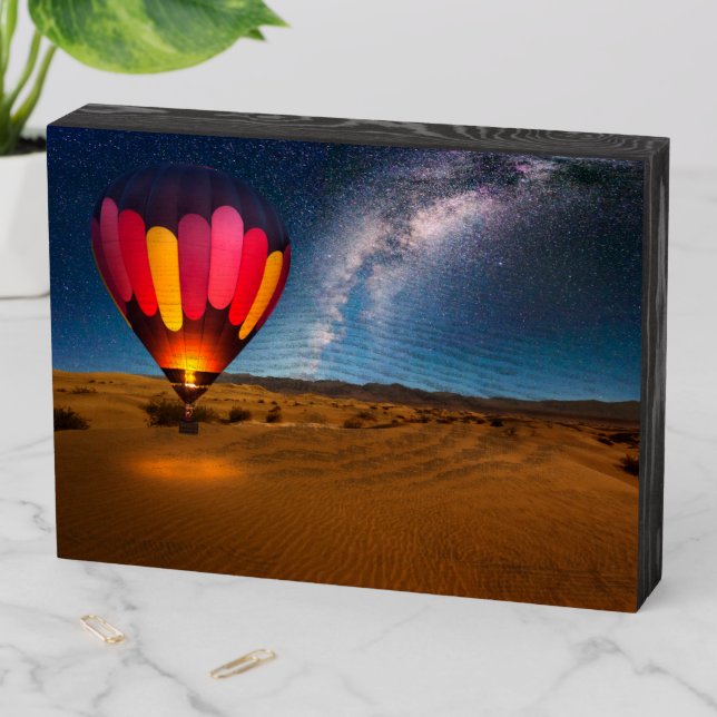 Deserts | Mesquite Dunes Death Valley Wooden Box Sign (In Situ Horizontal)