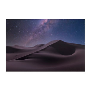 Deserts Milky Way Starry Sky Sand Dune Dubai Acrylic Print