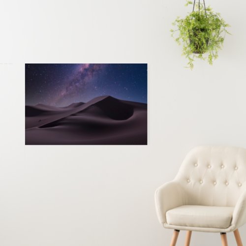 Deserts  Milky Way Starry Sky Sand Dune Dubai Foam Board