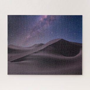 Deserts Milky Way Starry Sky Sand Dune Dubai Jigsaw Puzzle
