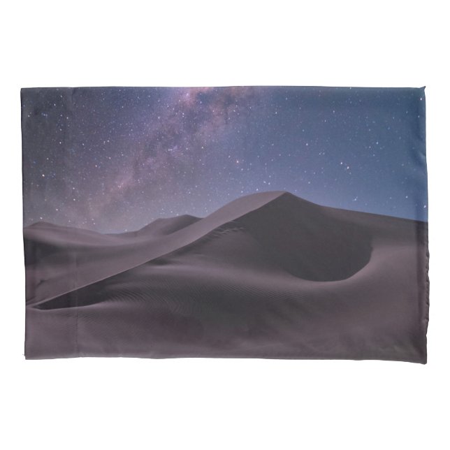 Deserts | Milky Way Starry Sky Sand Dune Dubai Pillow Case (Front)