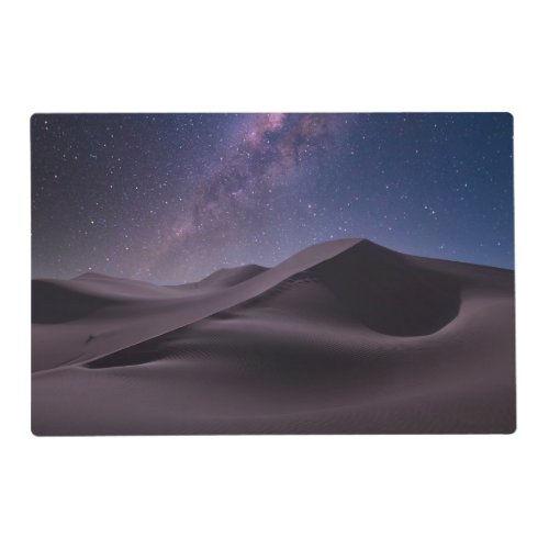 Deserts  Milky Way Starry Sky Sand Dune Dubai Placemat