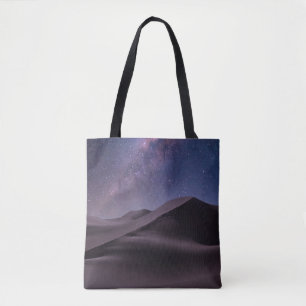 Deserts Milky Way Starry Sky Sand Dune Dubai Tote Bag