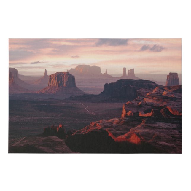 Deserts | Monument Valley Utah-Ariziona Faux Canvas Print (Front)
