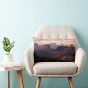 Deserts Monument Valley Utah-Ariziona Lumbar Pillow