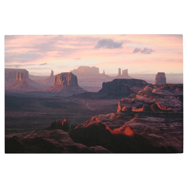 Deserts | Monument Valley Utah-Ariziona Metal Print (Front)