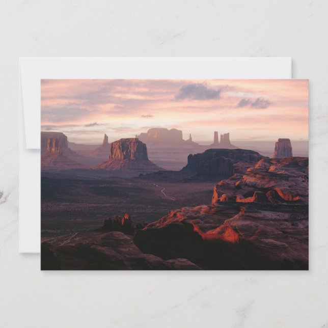 Deserts | Monument Valley Utah-Ariziona Thank You Card (Front)