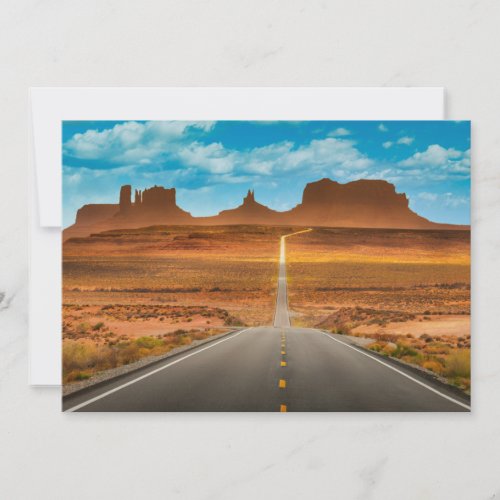 Deserts  Monument Valley Utah Thank You Card
