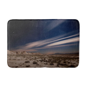 Deserts Navarre Bardenas Desert at Night Bath Mat