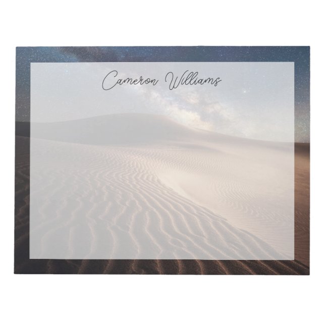 Deserts | Ordos City Mongolia China Notepad (Front)