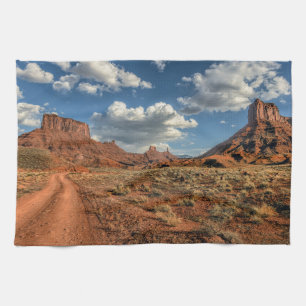 Deserts   Professor Valley Near Moab, Utah Kitchen Towel