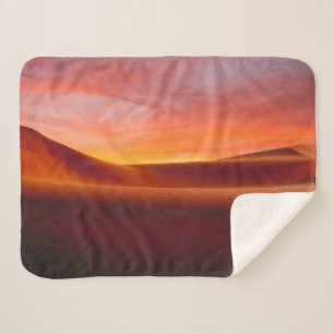 Deserts Rolling Desert Landscape Sherpa Blanket