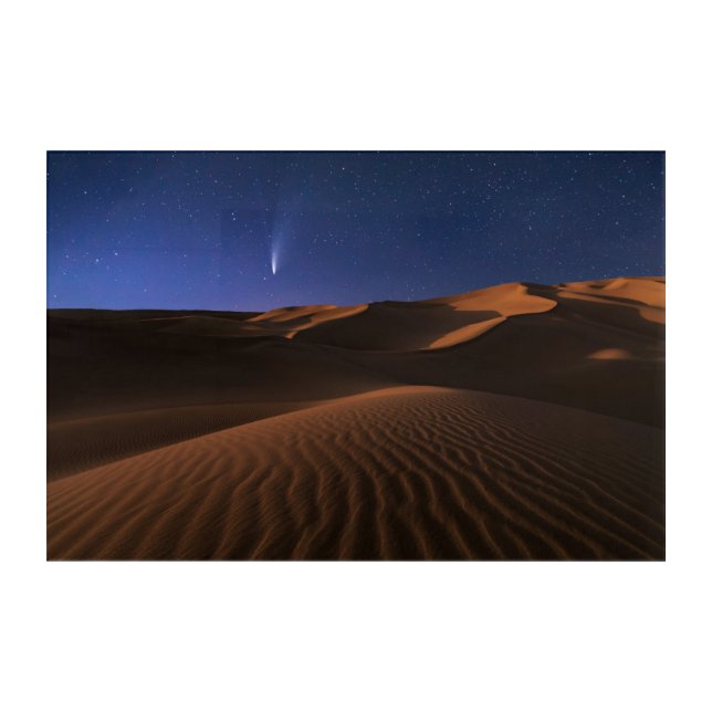 Deserts | Sand Dune Galaxy Acrylic Print (Front)