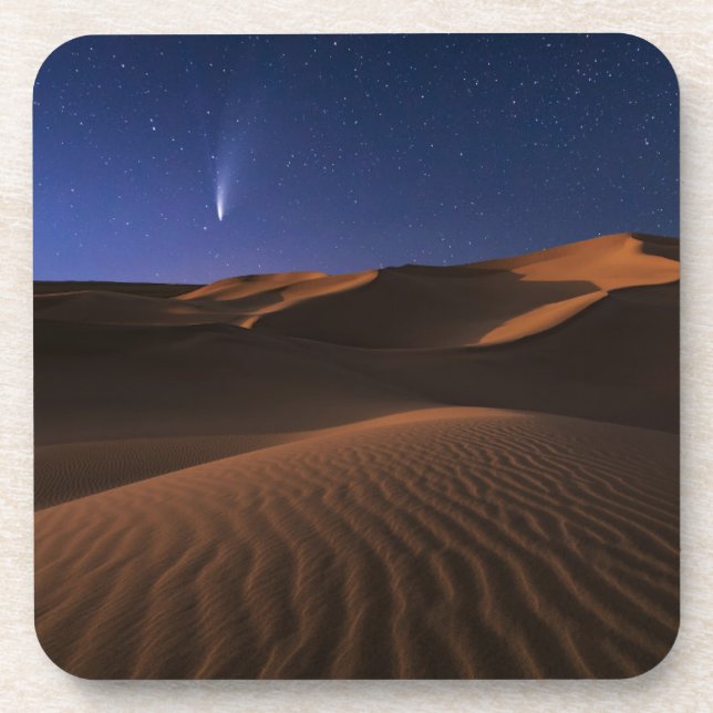 Deserts | Sand Dune Galaxy Beverage Coaster (Front)